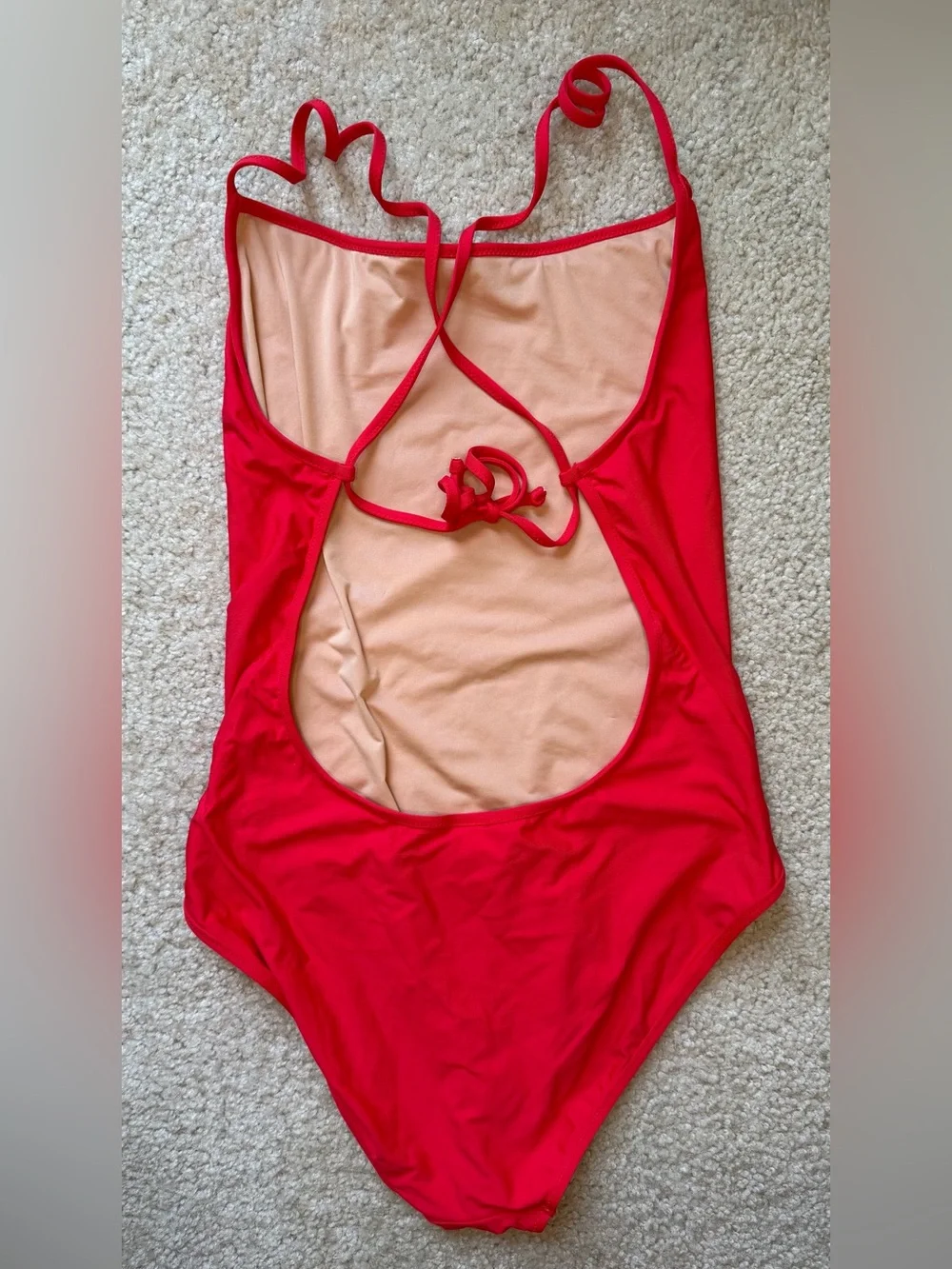 J Crew Classic Red One-Piece Swimsuit